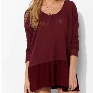 🧶🍷 Urban Outfitters Henley Sweater Tunic